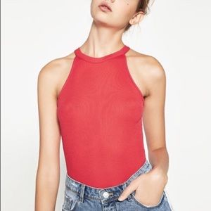 Red Zara Bodysuit